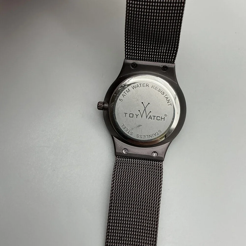 ToyWatch Womens Watch 28mm Brown Dial Mesh Stainless Steel New Battery